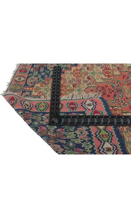 4 x 6 Vintage Persian Bijar Kilim Rug 78212