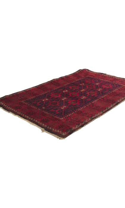 2 x 3 Vintage Persian Turkoman Rug 78215