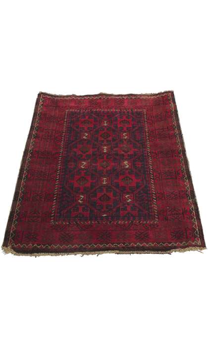 2 x 4 Vintage Persian Turkoman Rug 78216