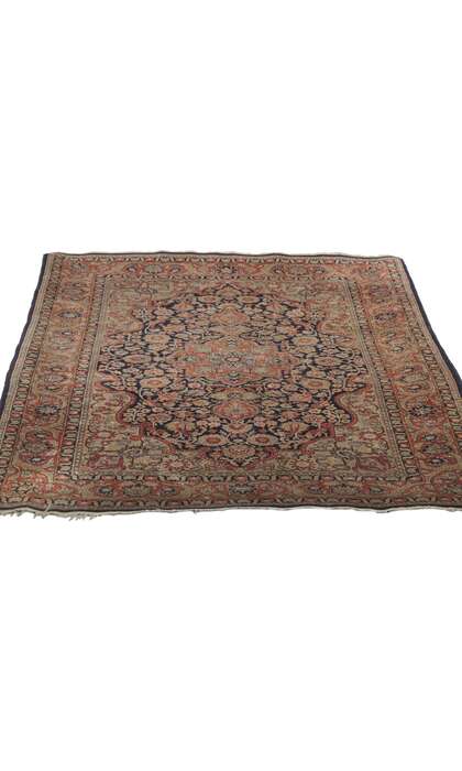 3 x 5 Vintage Persian Silk Qum Rug 78218