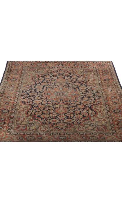 3 x 5 Vintage Persian Silk Qum Rug 78218