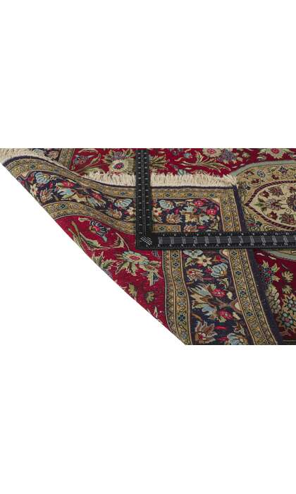 4 x 5 Vintage Persian Qum Rug 78220