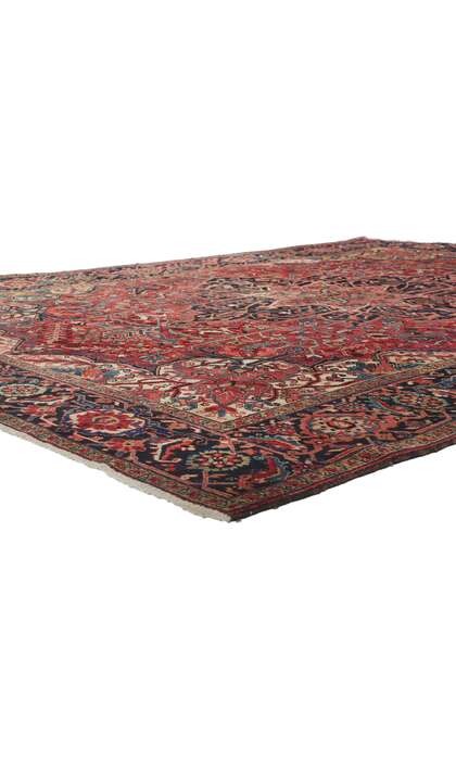 9 x 12 Antique Persian Heriz Rug 78222