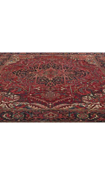9 x 12 Antique Persian Heriz Rug 78222