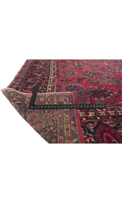 10 x 17 Antique Persian Sarouk Rug 78223