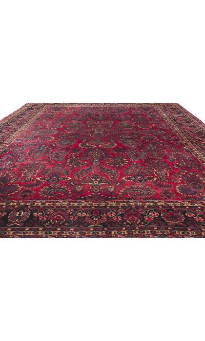 10 x 17 Antique Persian Sarouk Rug 78223