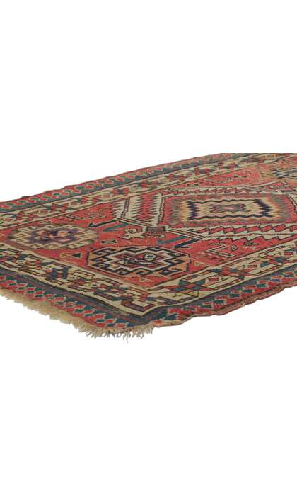 3 x 12 Antique Caucasian Kazak Runner 78225