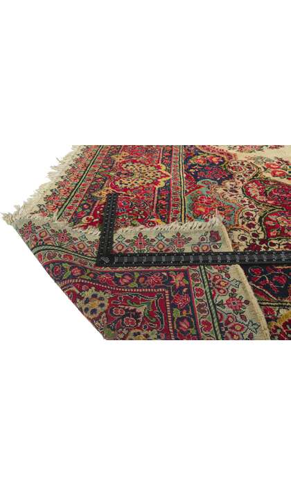 10 x 14 Vintage Persian Sarouk Rug 78229
