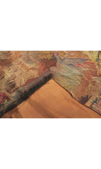4 x 6 Antique French Aubusson Tapestry 78236