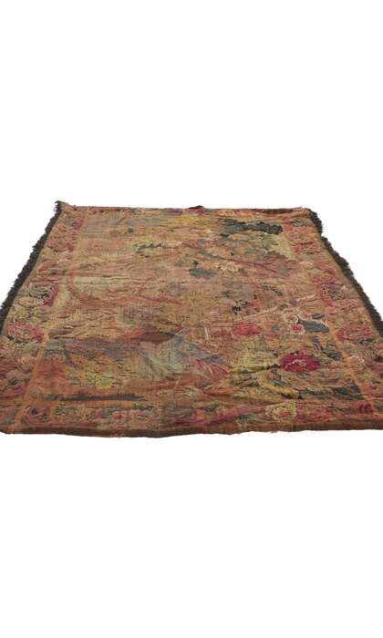 4 x 6 Antique French Aubusson Tapestry 78236