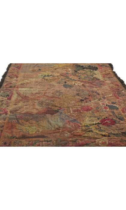 4 x 6 Antique French Aubusson Tapestry 78236