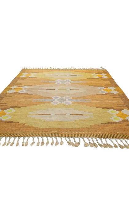 6 x 8 Ingegerd Silow Vintage Swedish Kilim Rollakan Rug 78247