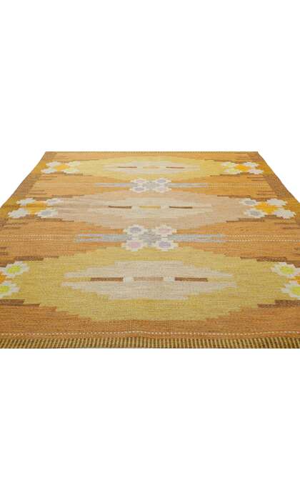 6 x 8 Ingegerd Silow Vintage Swedish Kilim Rollakan Rug 78247