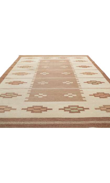 7 x 9 Erik Lundberg Vintage Swedish Rollakan Rug 78253