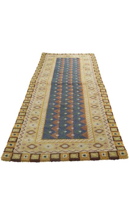 3 x 7 Vintage Finnish Rya Ryijy Rug 78272