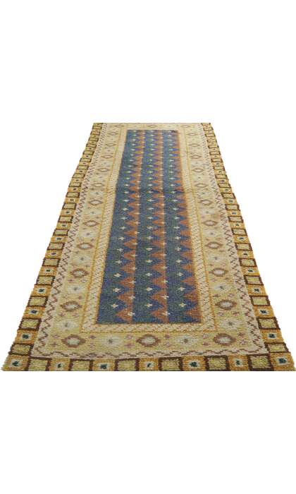 3 x 7 Vintage Finnish Rya Ryijy Rug 78272