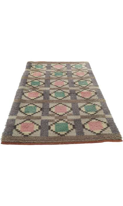 2 x 5 Vintage Finnish Rya Ryijy Rug 78273