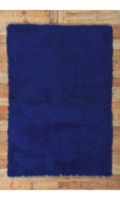 4 x 6 Vintage Swedish Rya Rug 78274