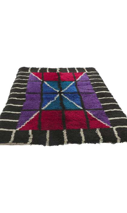 3 x 5 Vintage Swedish Rya Rug 78275