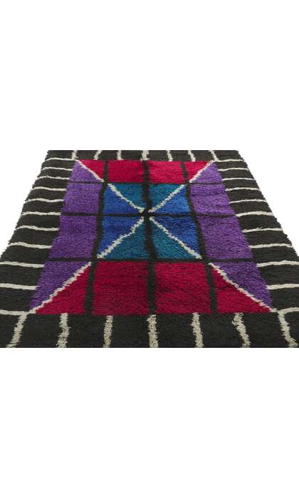 3 x 5 Vintage Swedish Rya Rug 78275