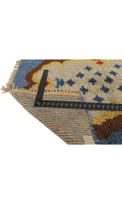 4 x 4 Vintage Scandinavian Swedish Rya Rug 78276