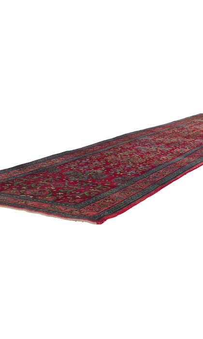 4 x 18 Antique Persian Bijar Runner 78281