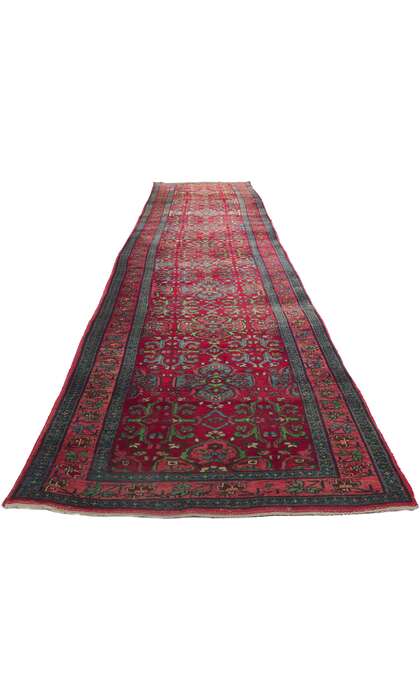 4 x 18 Antique Persian Bijar Runner 78281
