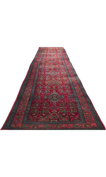4 x 18 Antique Persian Bijar Runner 78281