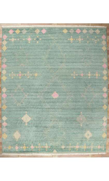 12 x 15 Teal Moroccan Area Rug 30776