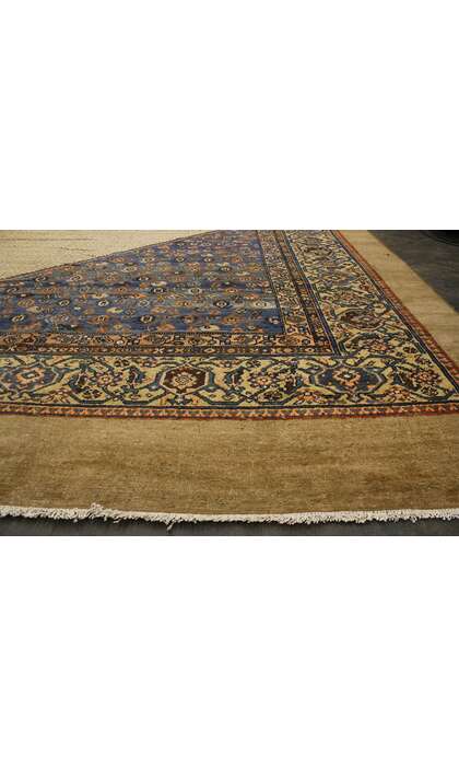 14 x 24 Antique Persian Malayer Rug with Camel Hair 74396