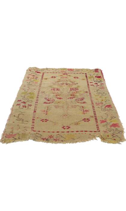 2 x 3 Antique Turkish Oushak Rug 71041
