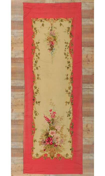 4 x 10 Antique French Aubusson Tapestry 72780