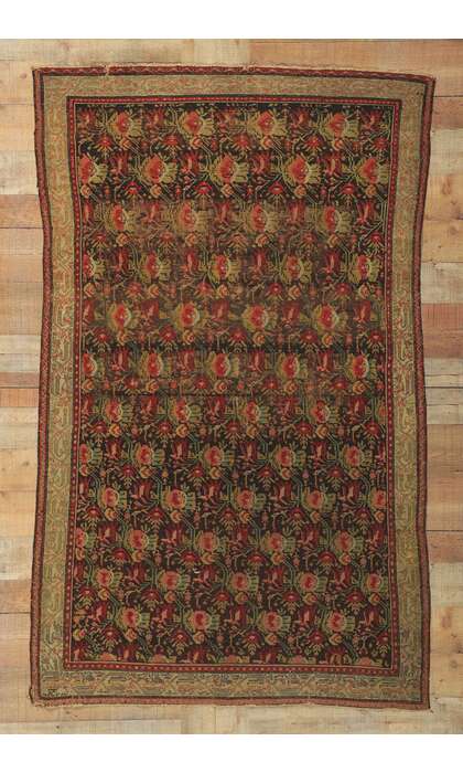 4 x 6 Vintage Persian Senneh Rug 76955
