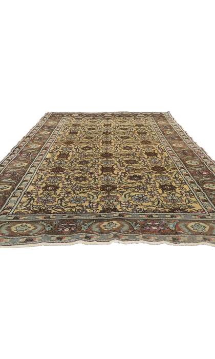 5 x 10 Vintage Turkish Oushak Rug 50215
