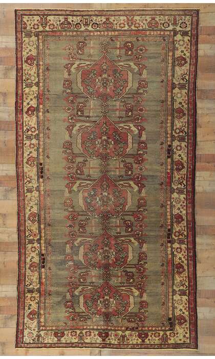 6 x 11 Vintage Turkish Oushak Rug 50216