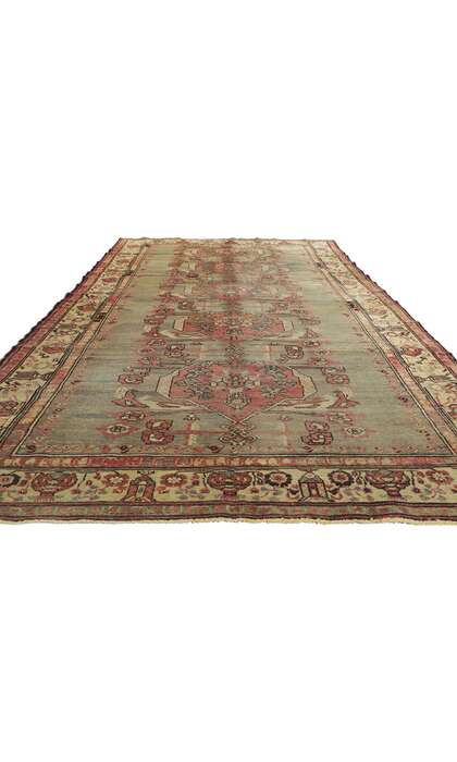 6 x 11 Vintage Turkish Oushak Rug 50216