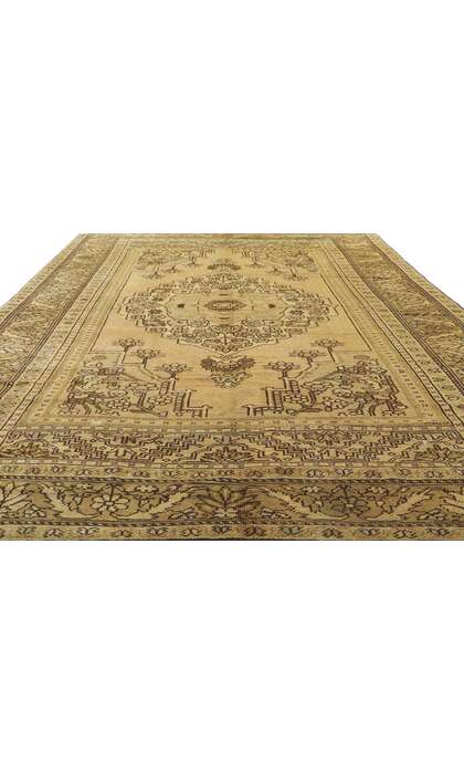 6 x 11 Vintage Turkish Oushak Rug 50517