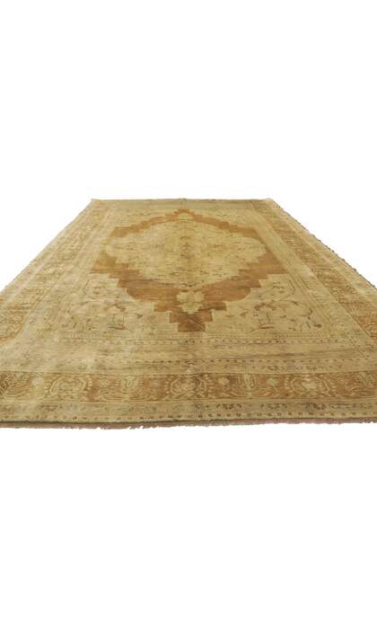 6 x 11 Vintage Turkish Oushak Rug 50520