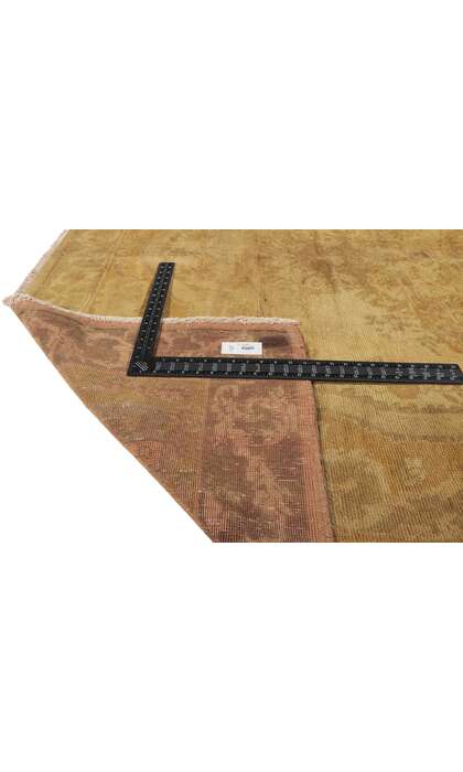 6 x 9 Vintage Gold Turkish Oushak Rug 50456