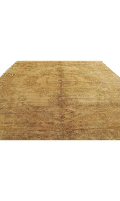 6 x 9 Vintage Gold Turkish Oushak Rug 50456