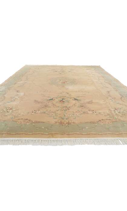 10 x 13 Vintage Tabriz Wool and Silk Rug 78285