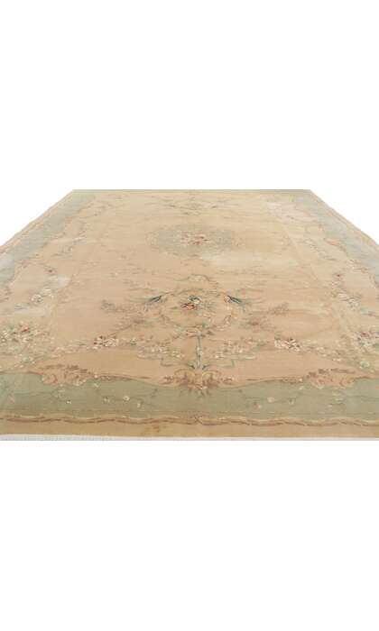 10 x 13 Vintage Tabriz Wool and Silk Rug 78285