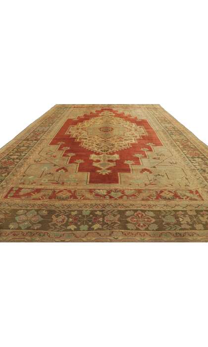 7 x 12 Vintage Turkish Oushak Rug 73983