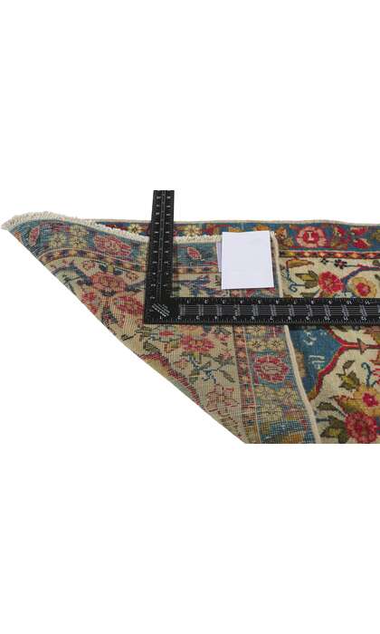 2 x 2 Antique Persian Tabriz Pictorial Rug 61064