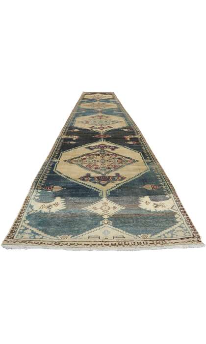 3 x 22 Distressed Antique Persian Malayer Runner 60949