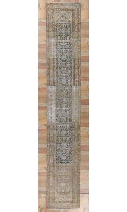 3 x 19 Antique Persian Malayer Runner 60962