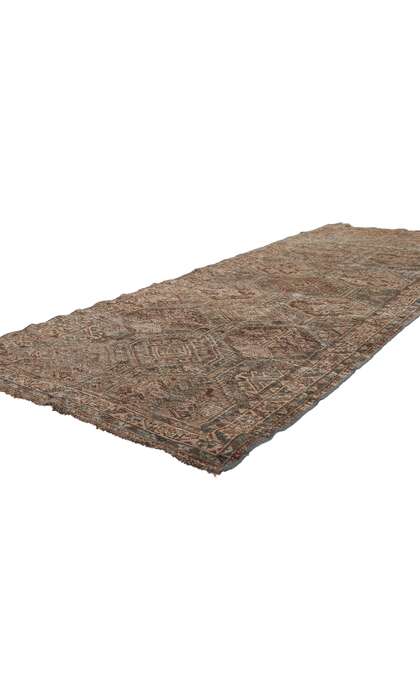3 x 9 Distressed Antique Persian Malayer Rug 60960