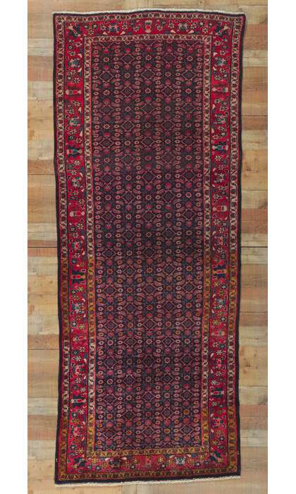 4 x 10 Vintage Persian Malayer Runner 61056