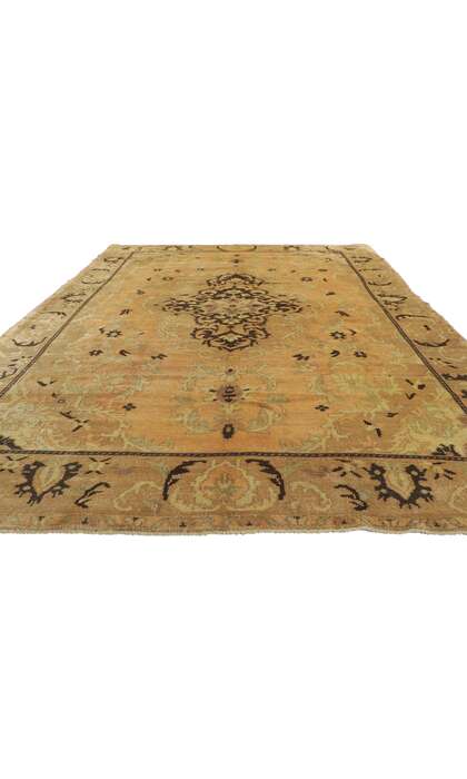 6 x 10 Vintage Turkish Oushak Rug 73761