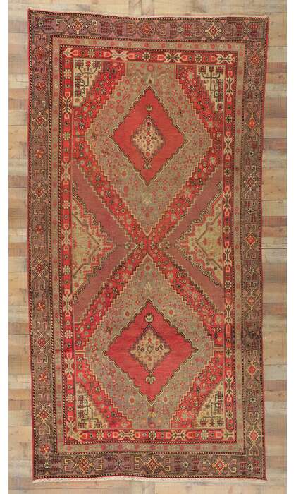 6 x 12 Vintage Turkestan Khotan Rug 73810